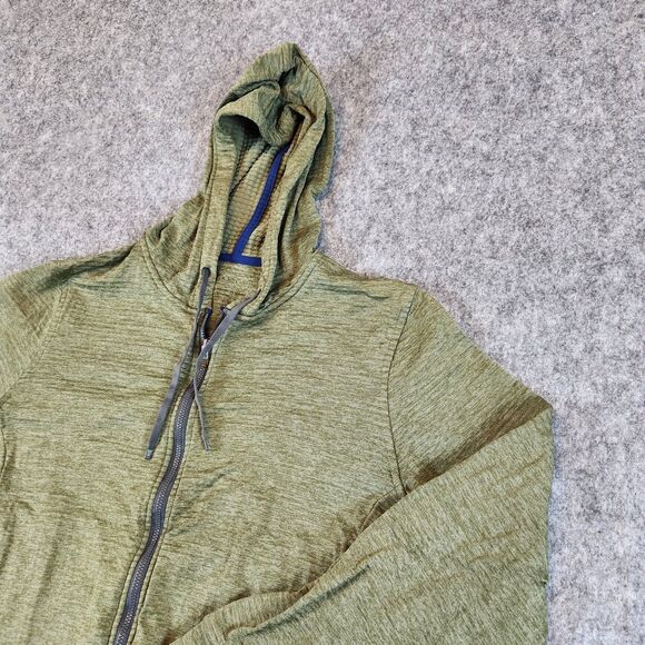 Peter Millar Apollo French Terry Hoodie Women L Green Golf Full Zip Pockets‎ - Picture 2 of 11